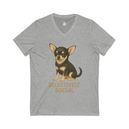 Funny Chihuahua V-Neck Tee