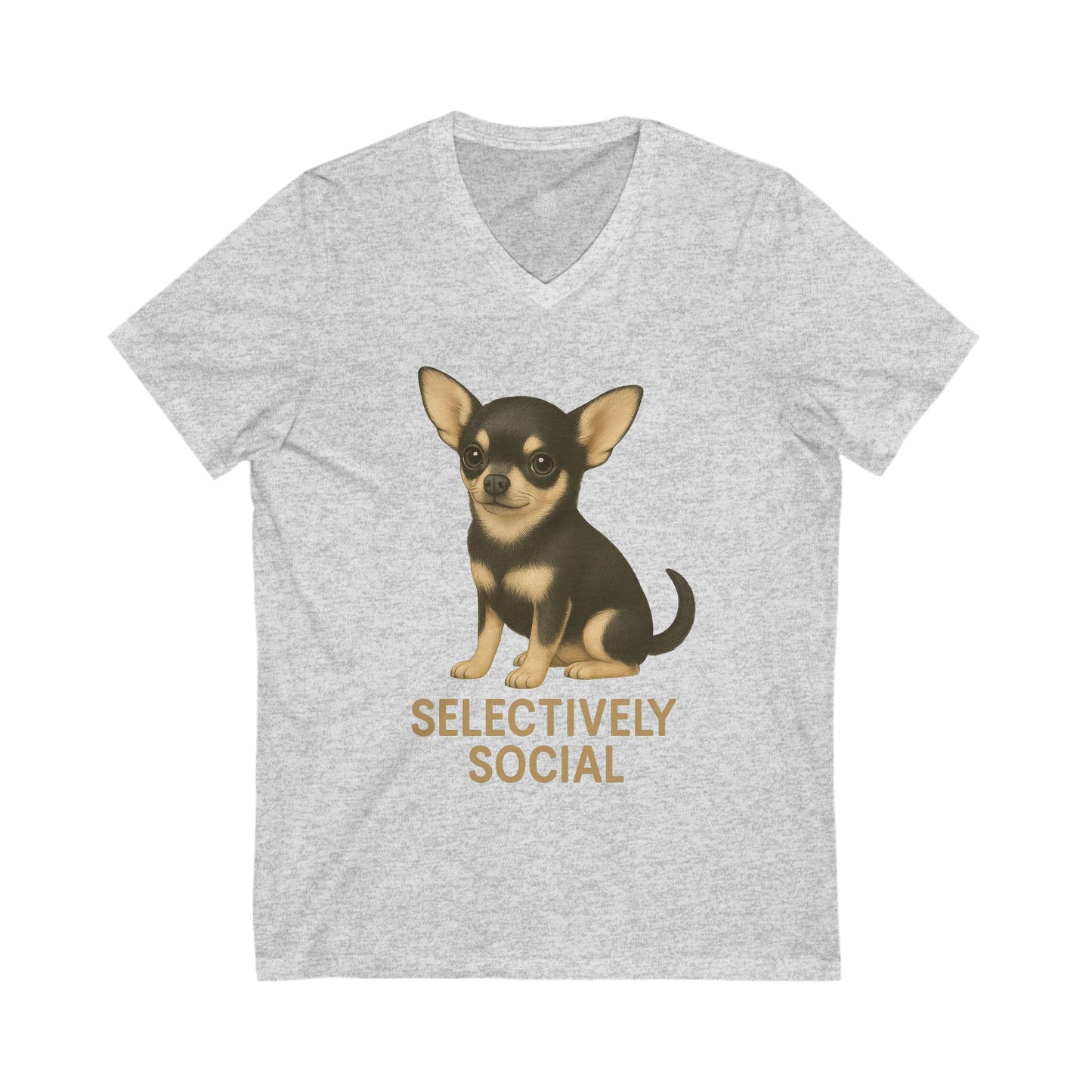 Funny Chihuahua V-Neck Tee