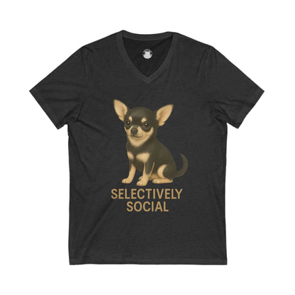 Funny Chihuahua V-Neck Tee