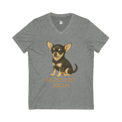Funny Chihuahua V-Neck Tee