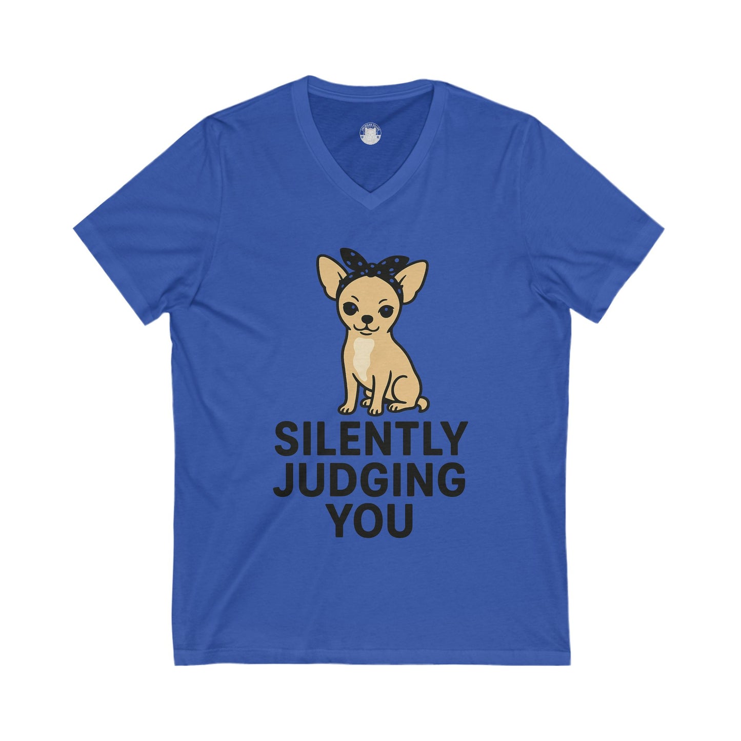 Silently Judging You Chihuahua V-Neck Tee