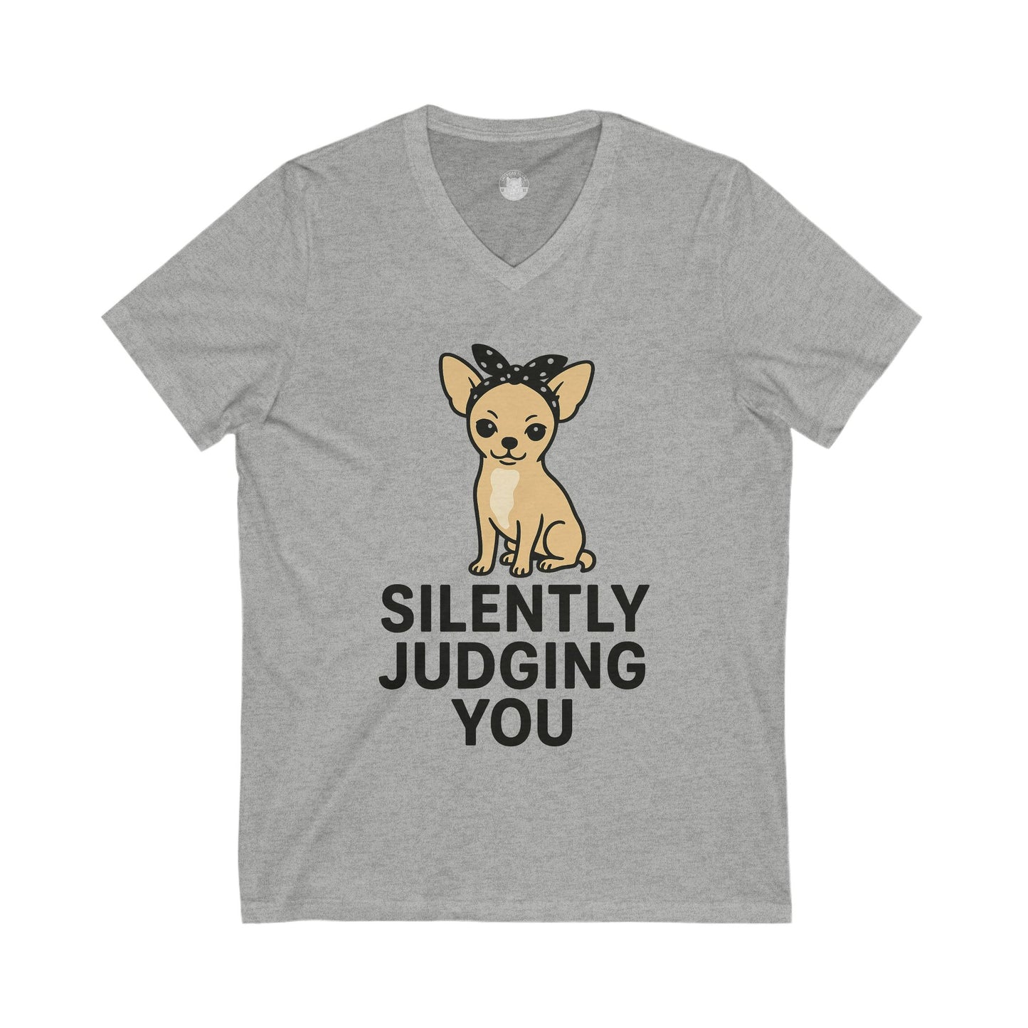 Silently Judging You Chihuahua V-Neck Tee