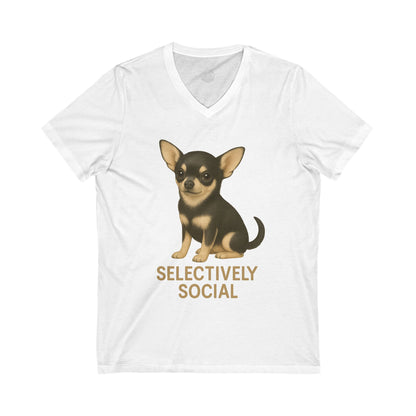 Funny Chihuahua V-Neck Tee