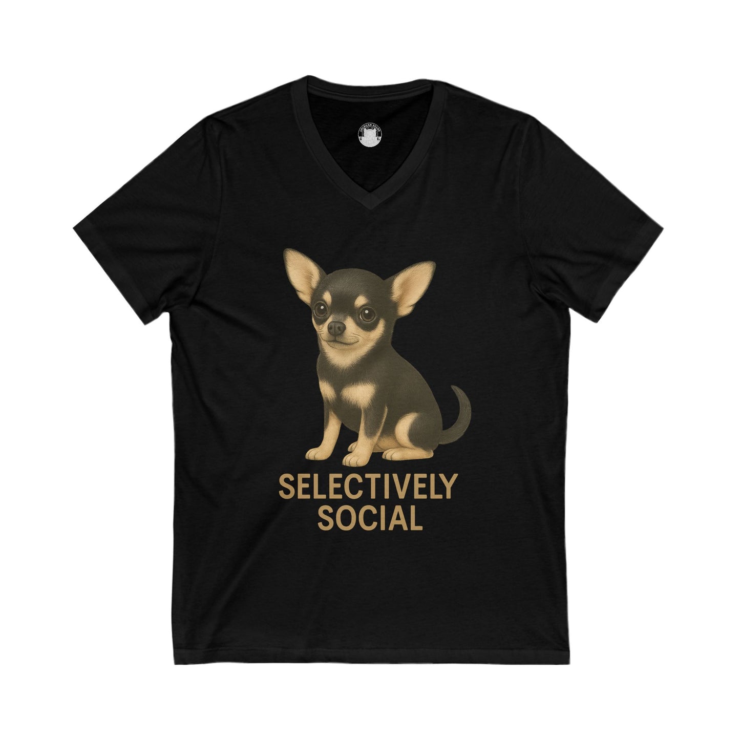 Funny Chihuahua V-Neck Tee