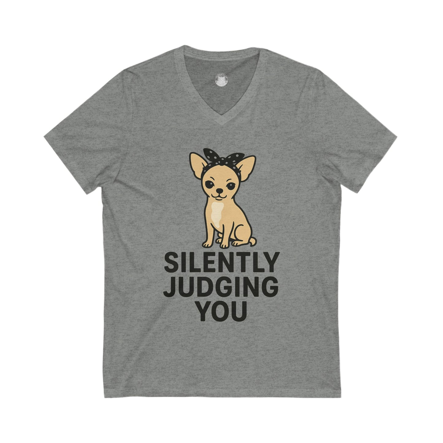 Silently Judging You Chihuahua V-Neck Tee